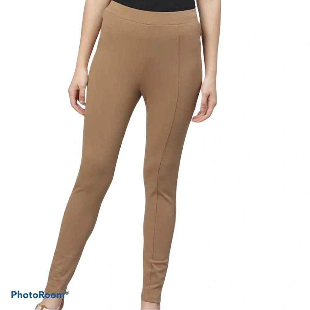 Marks & Spencer Tan high waist leggings Pants Sz 10